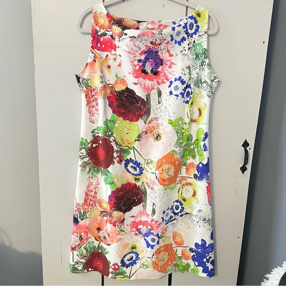 Chiara Boni Multicolor Floral Couture Mini Dress Size 50